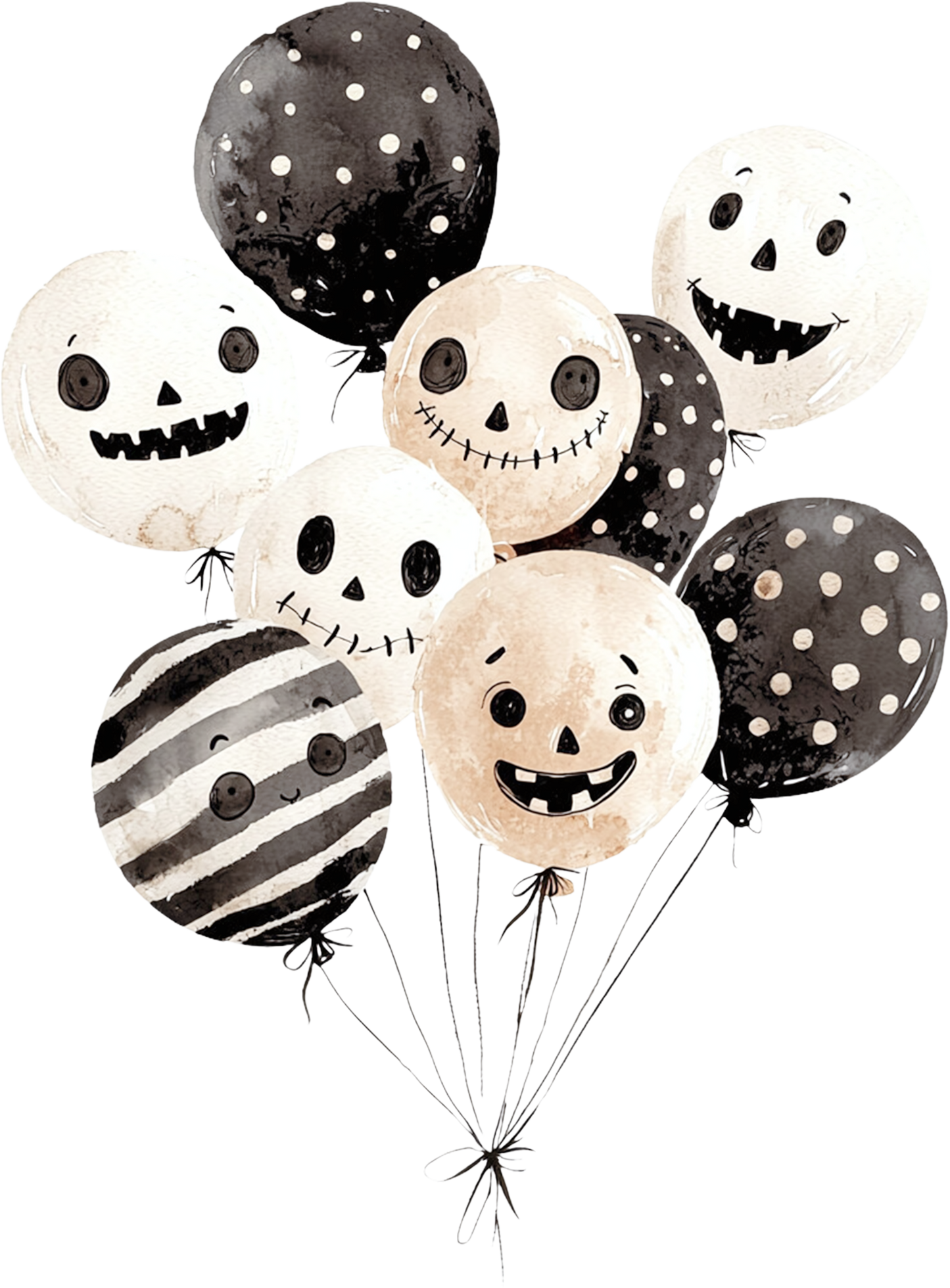 Bügelbild Halloween Ballons