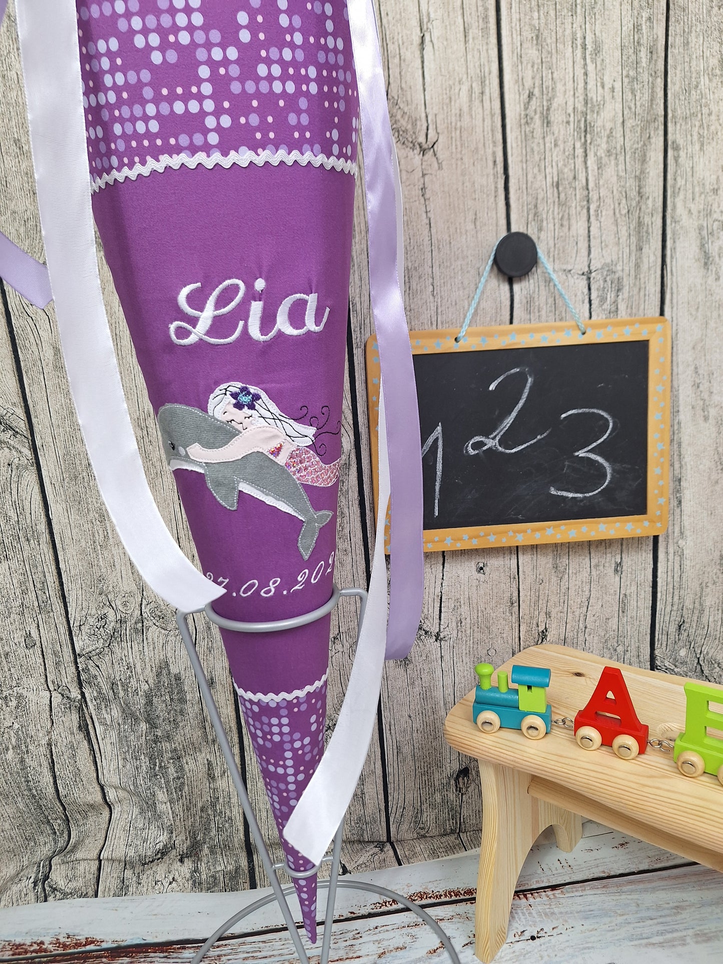 Schultüte Delphin Meerjungfrau