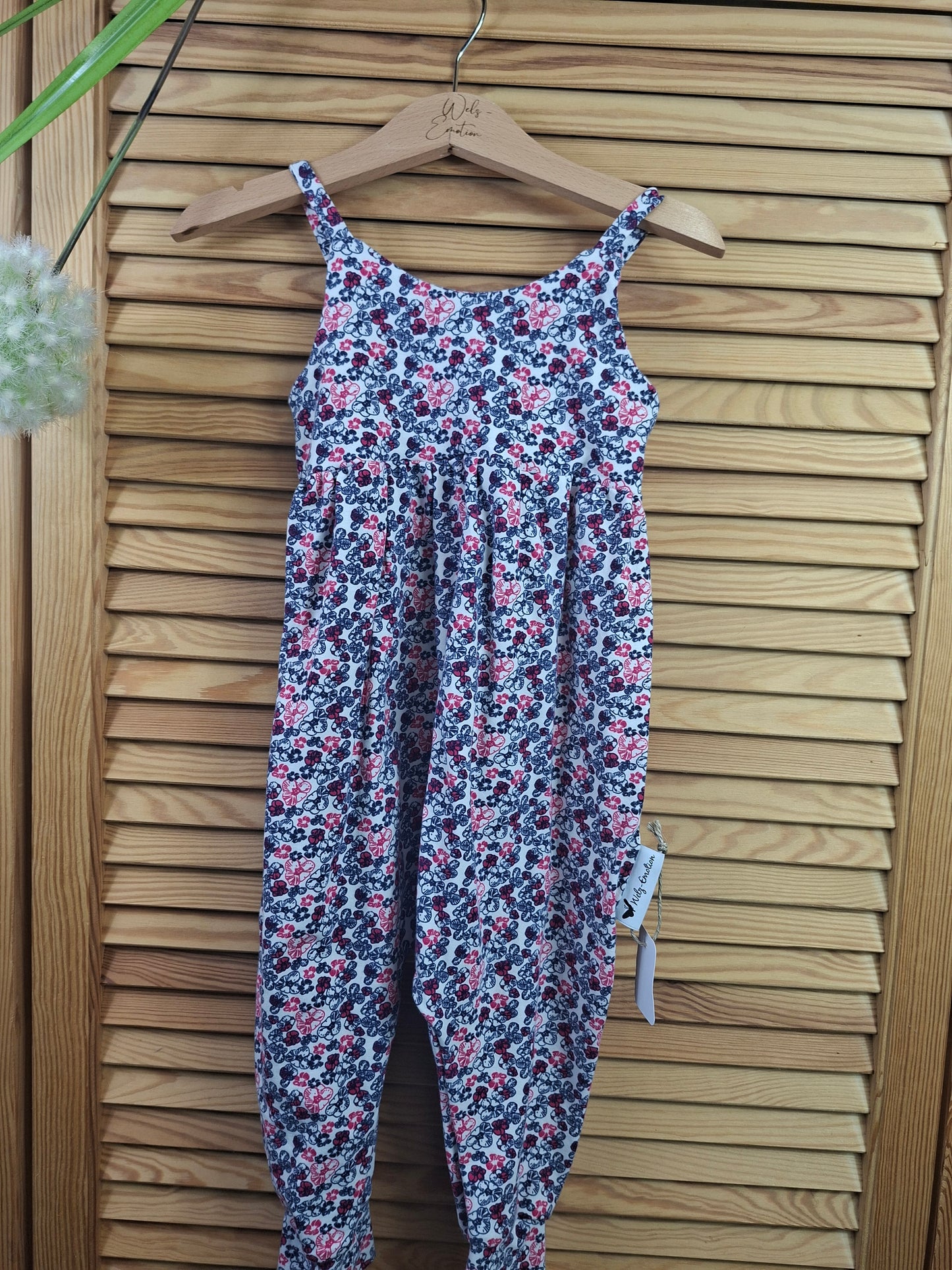 Strampler Sommer Blumen Größe 80