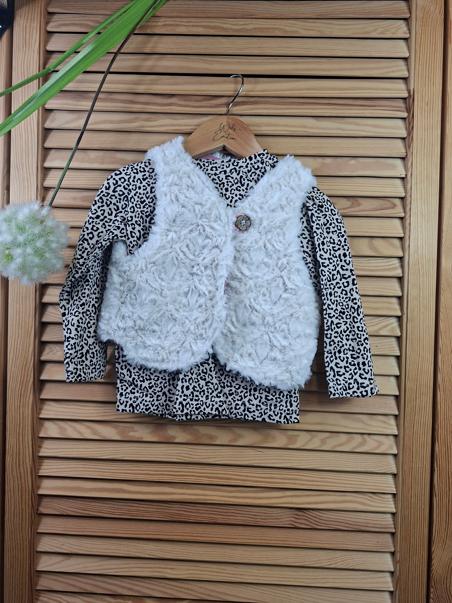 Set Kuschelweste + Longsleeve Größe 92