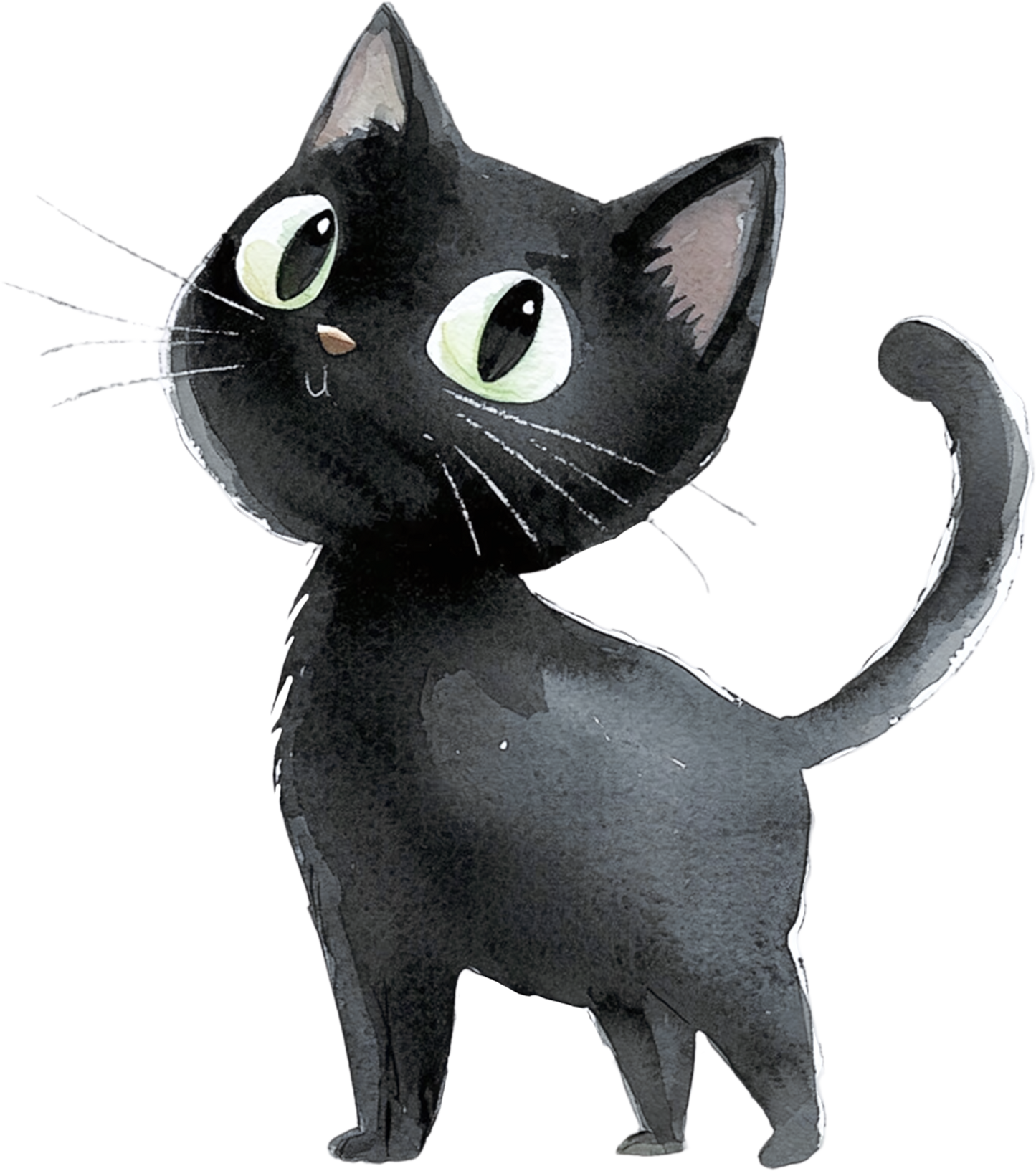 Bügelbild schwarzer Kater