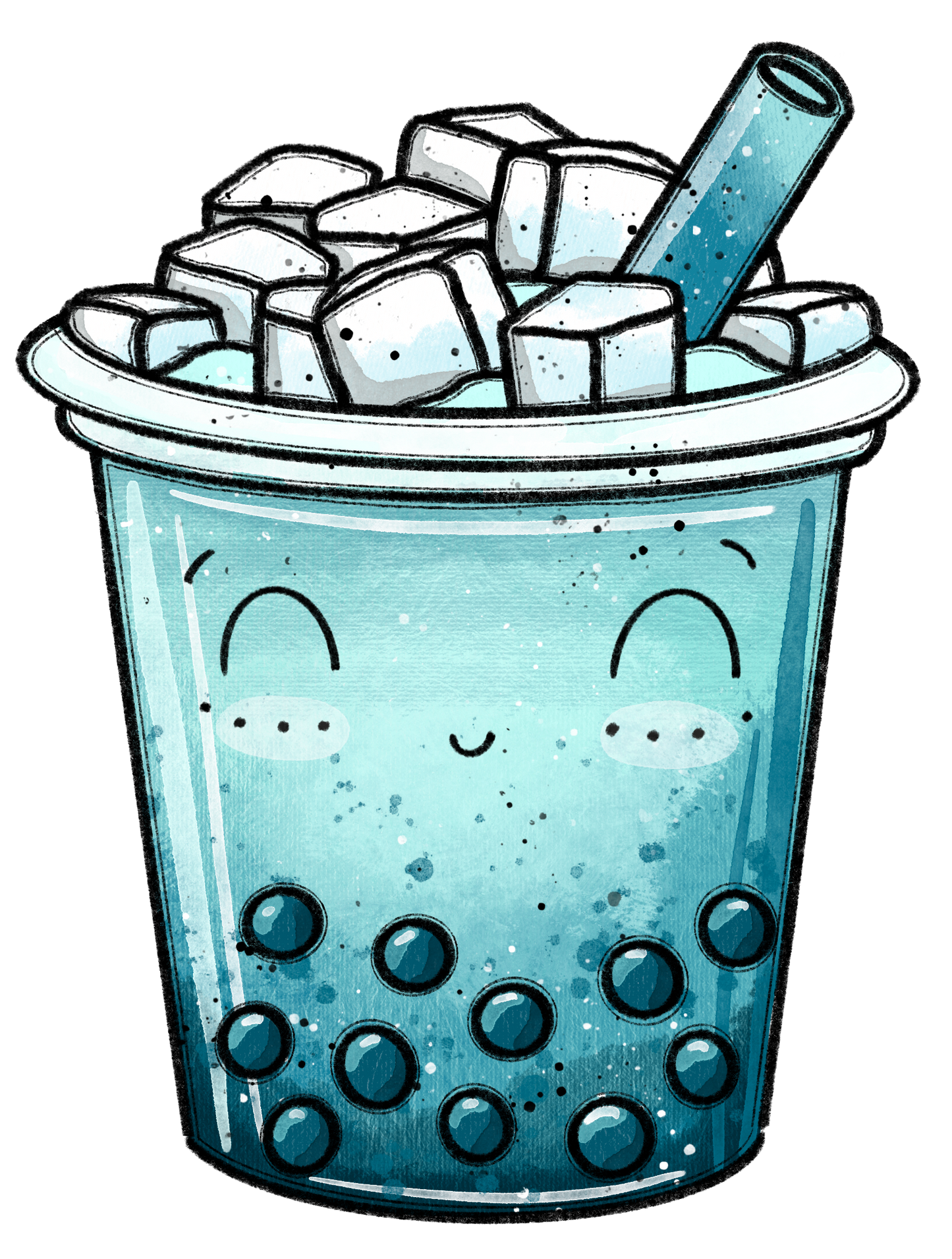Bügelbild Bubble Tea 7