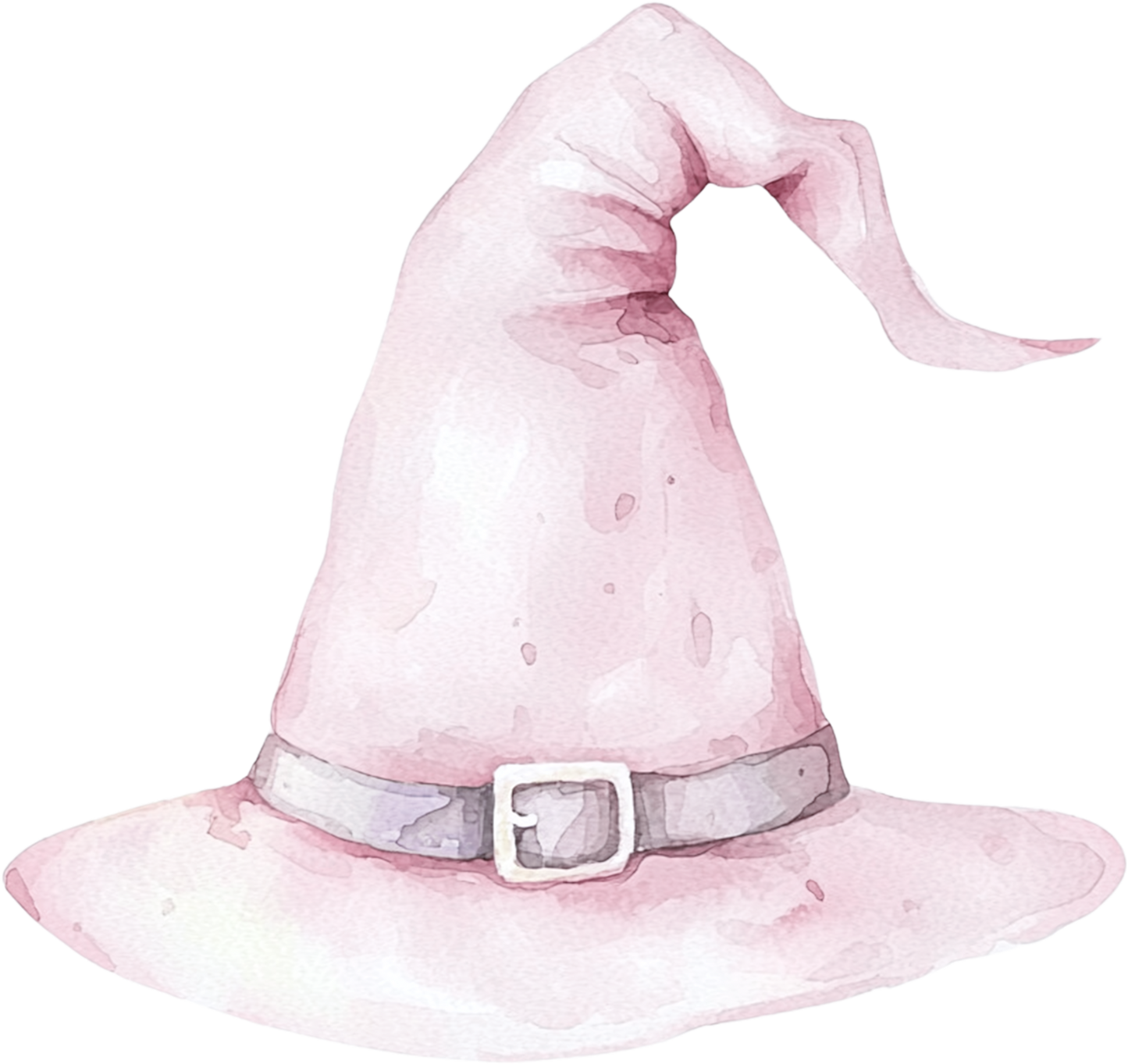 Bügelbild Hexen Hut rosa