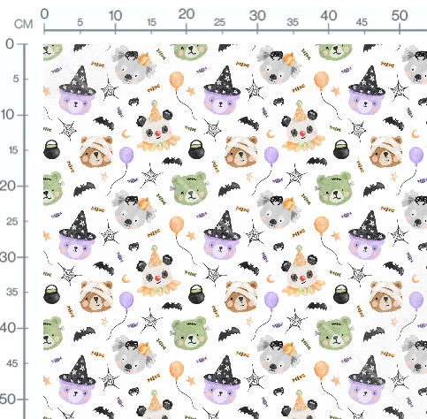 Stoffmuster Cute Halloween