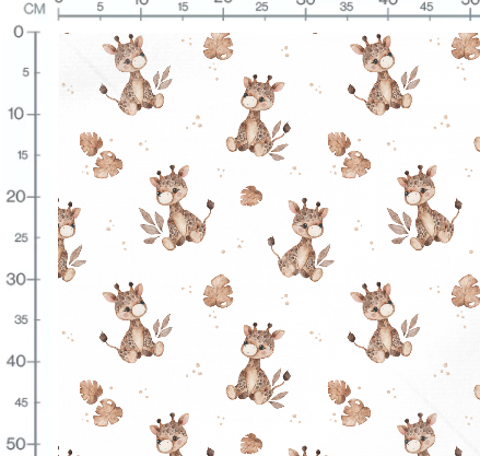 Stoffmuster Giraffe Bruno