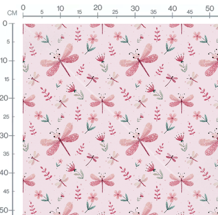 Stoffmuster Exklusiv Libelle