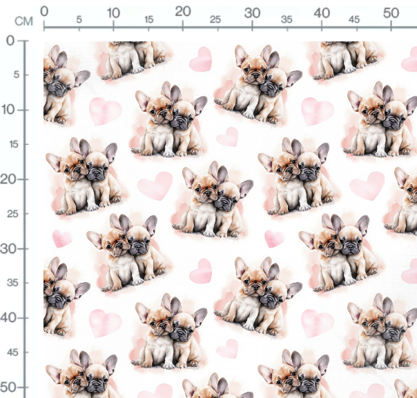 Ripp Jersey Reststück 0,45Meter Bulli Bulldogge