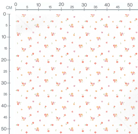 Stoffmuster Blümchen Wiese