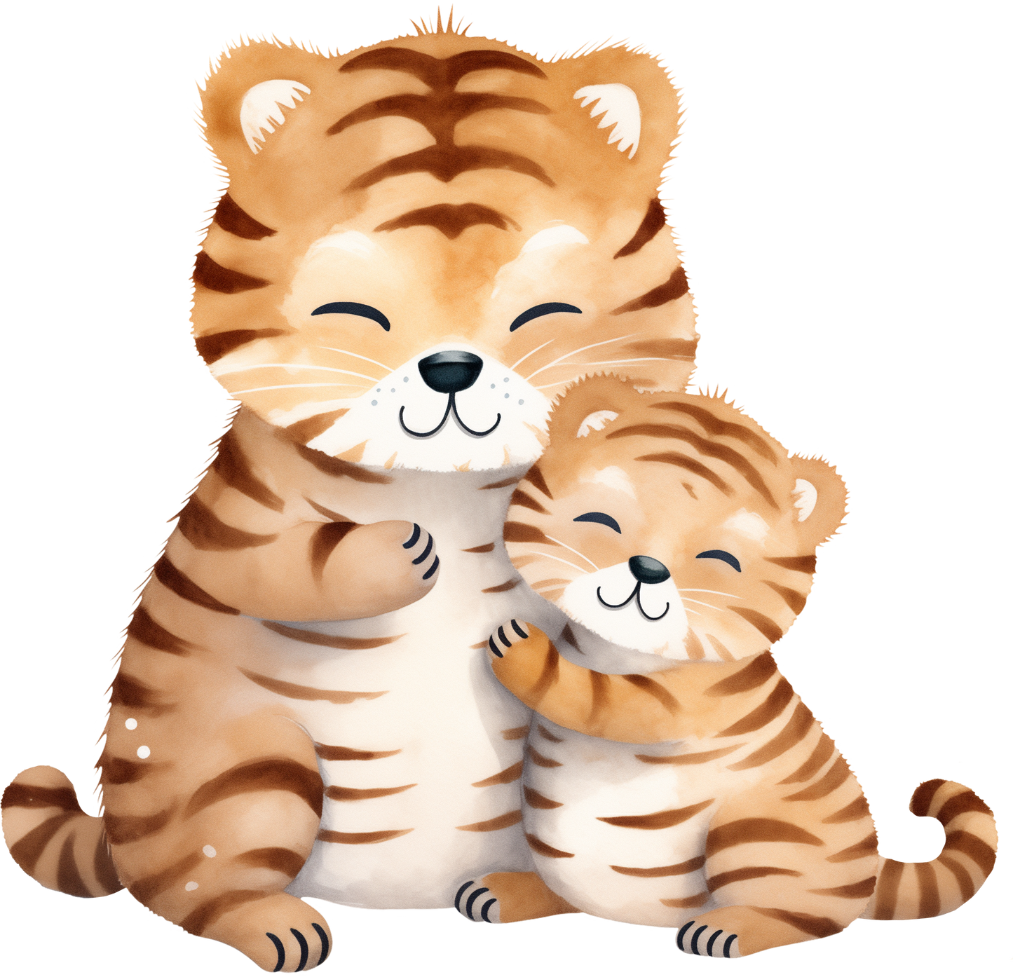 Bügelbild Tiger Liebe