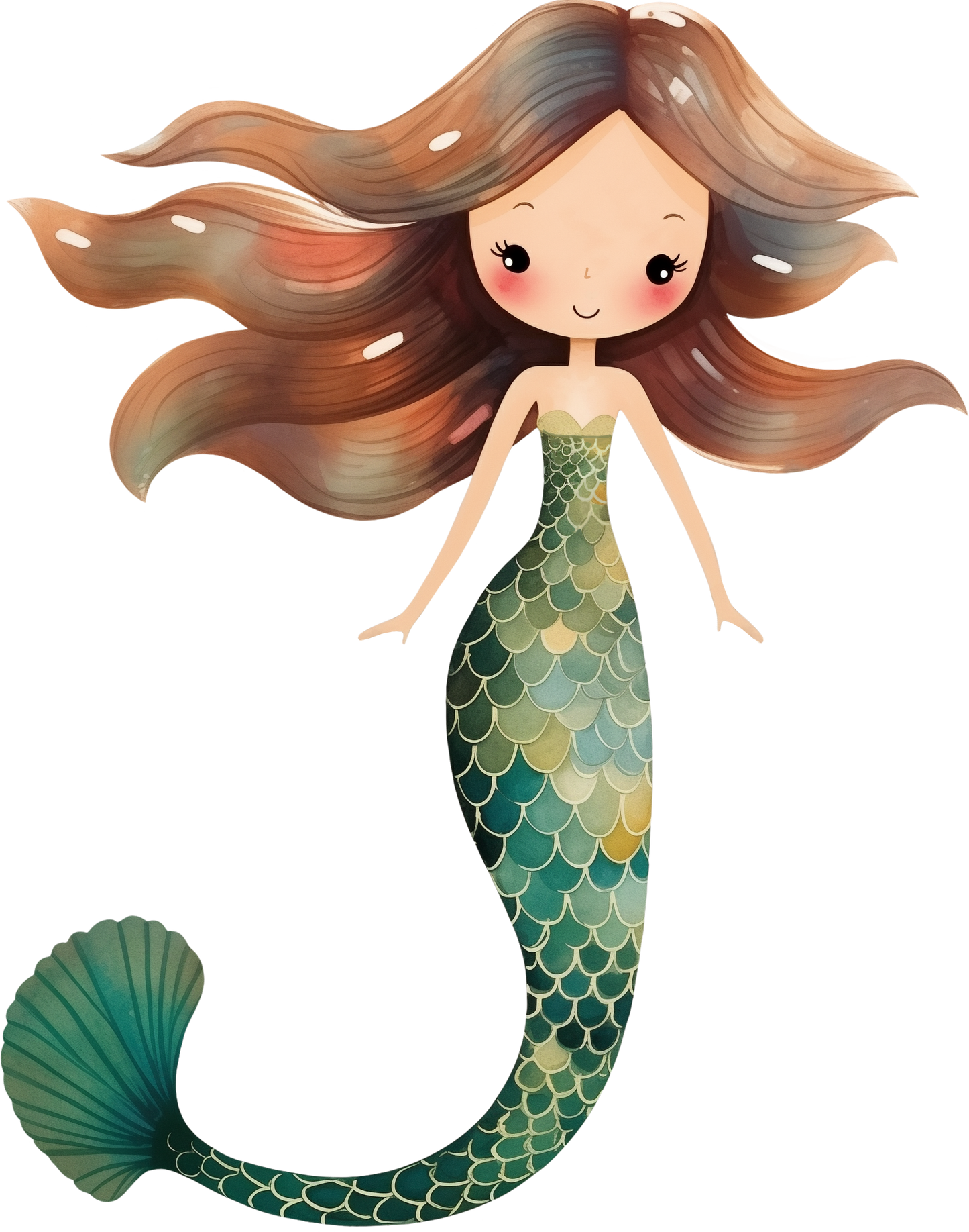 Bügelbild Meerjungfrau