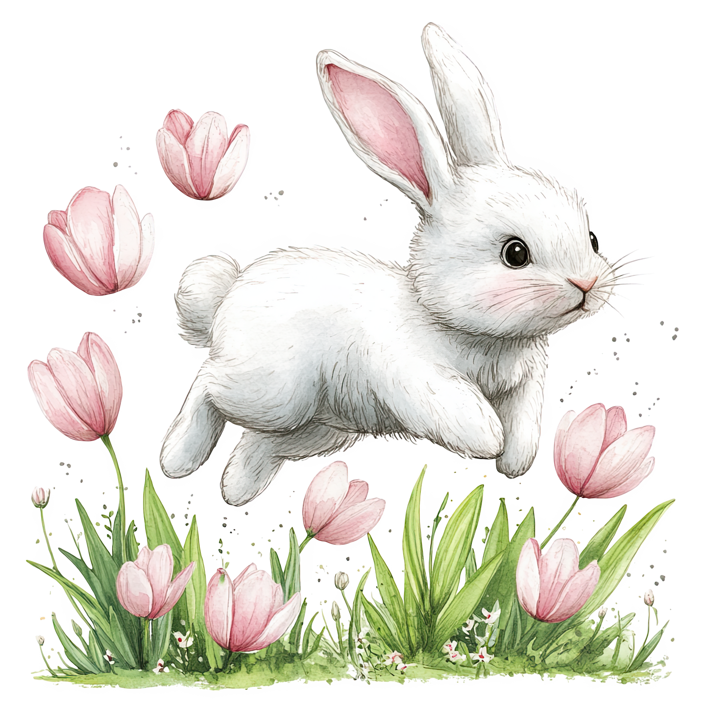 Bügelbild Hase Mella