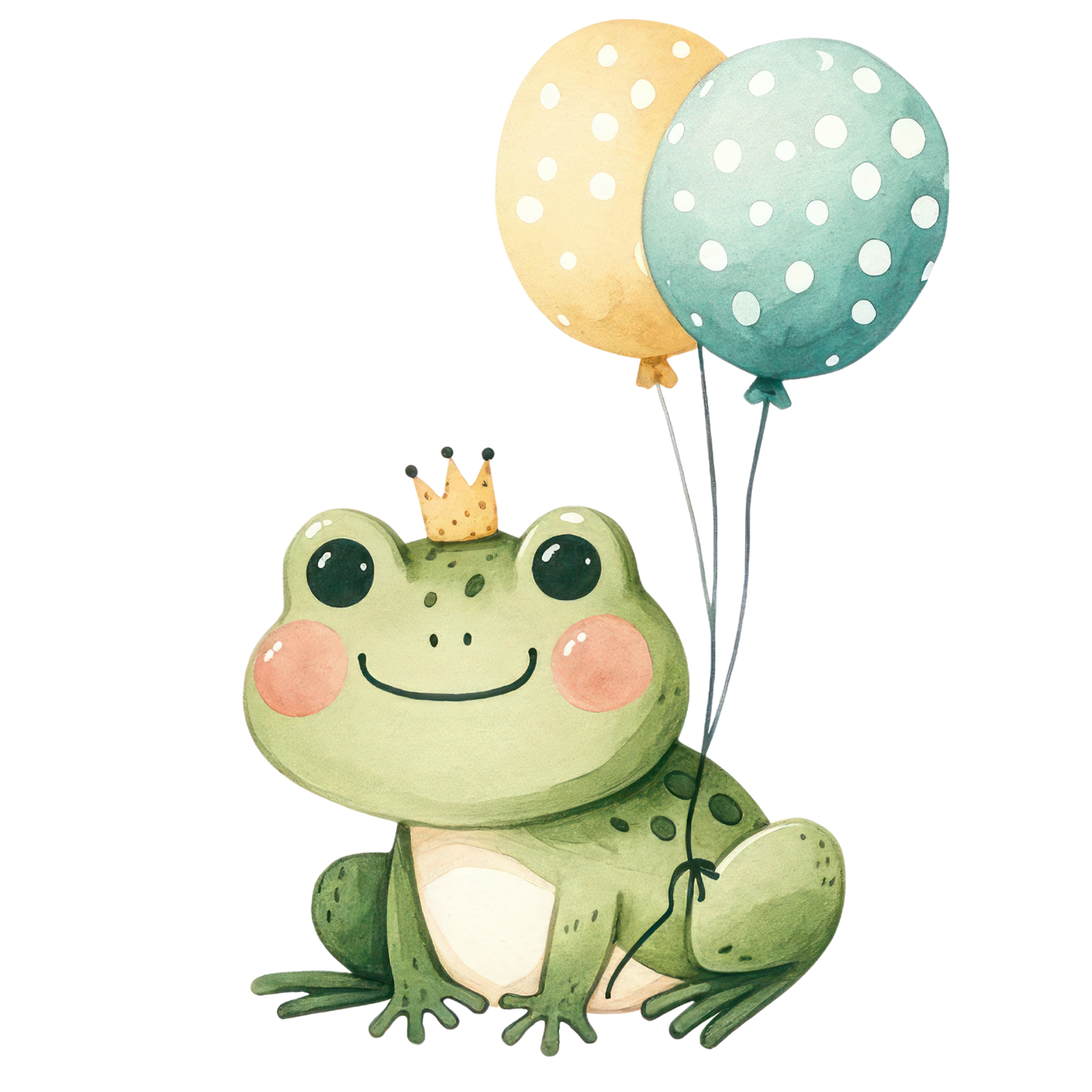 Bügelbild Geburtstags Frosch