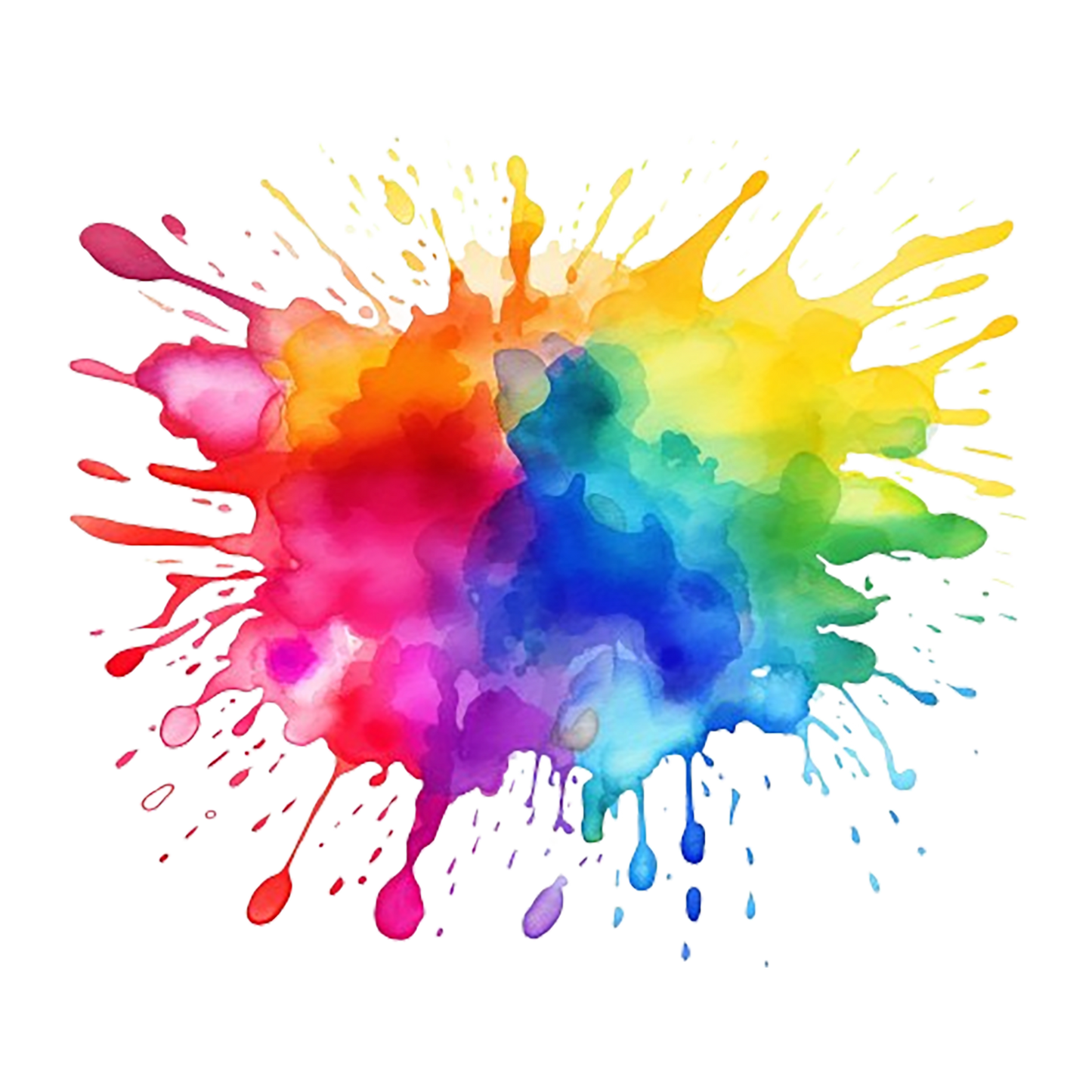 Bügelbild Hintergrund Farbklecks 4