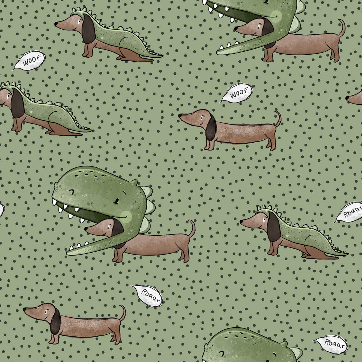 Minky Dino Dackel