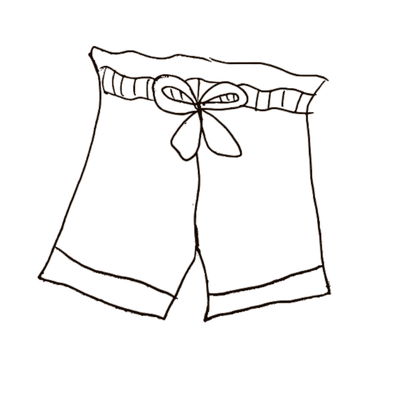 Paperbag Shorts Honig Bär