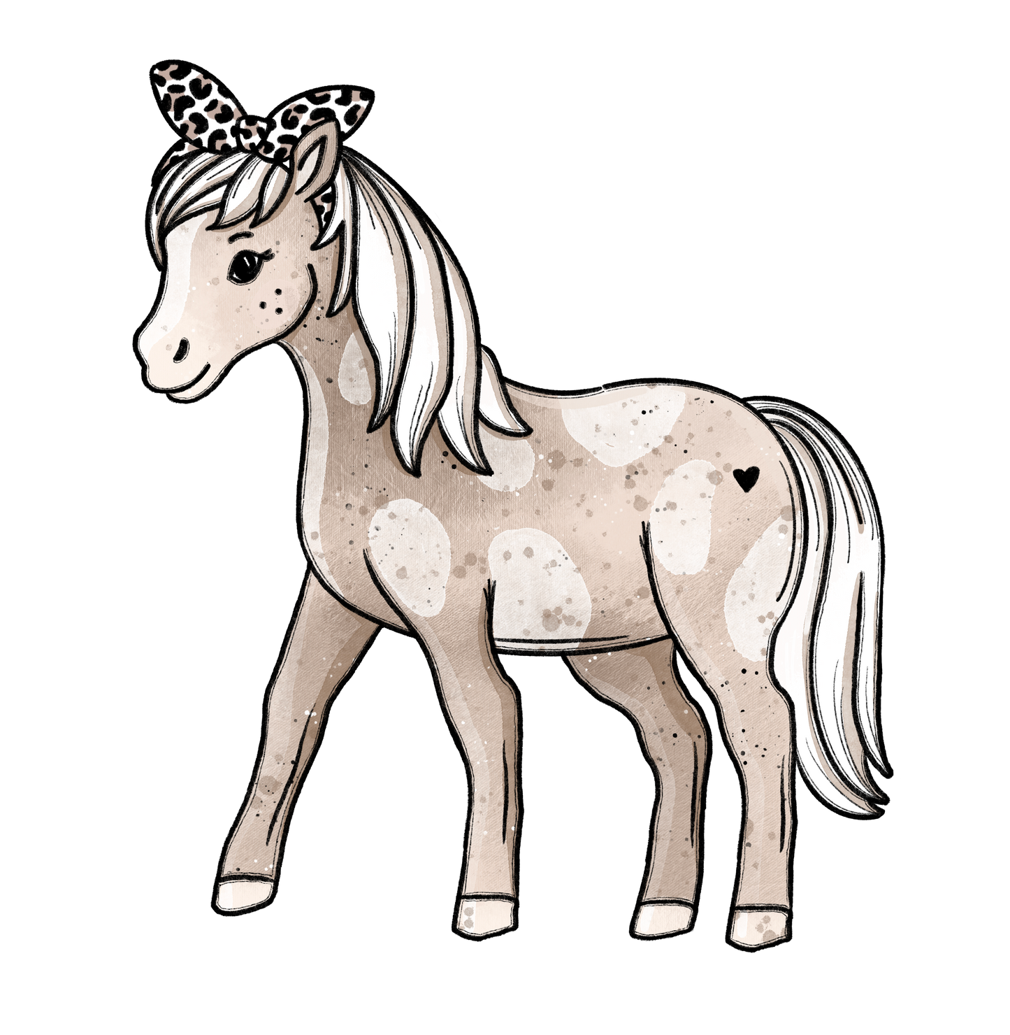 Bügelbild Pony Leo 1