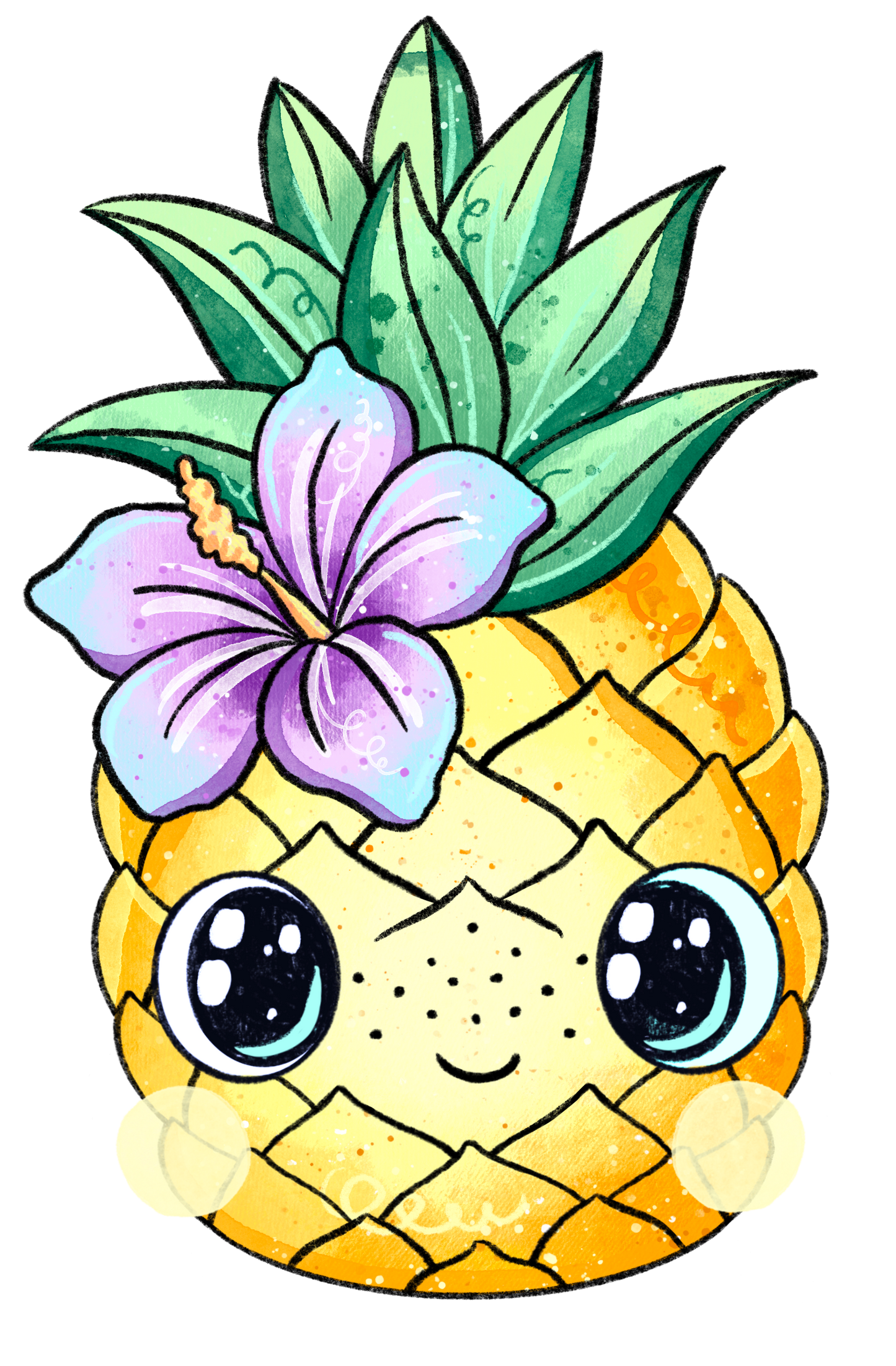 Bügelbild Ananas 2