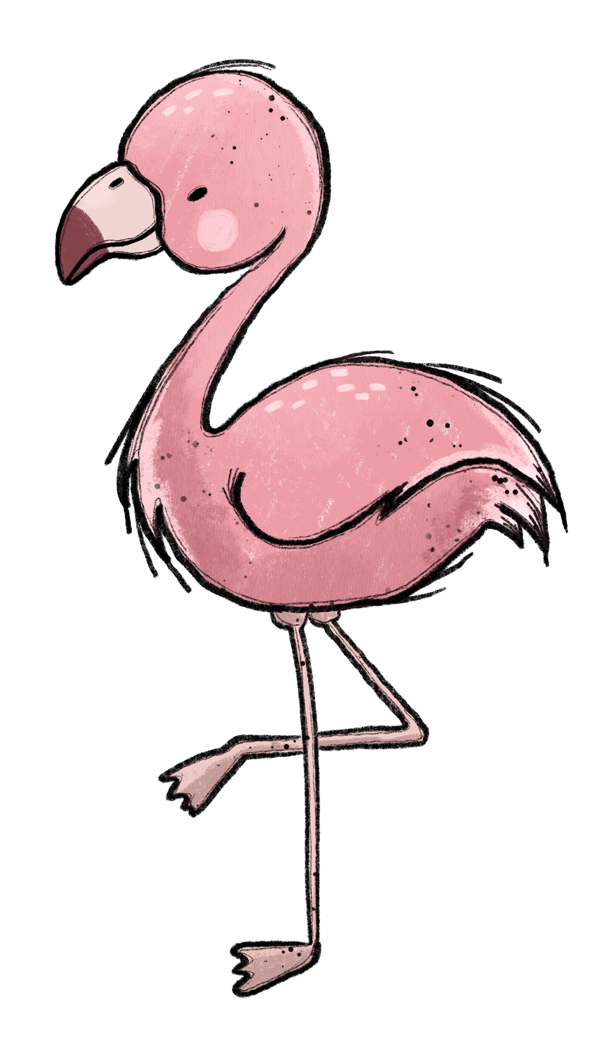 Bügelbild Flamingo 1