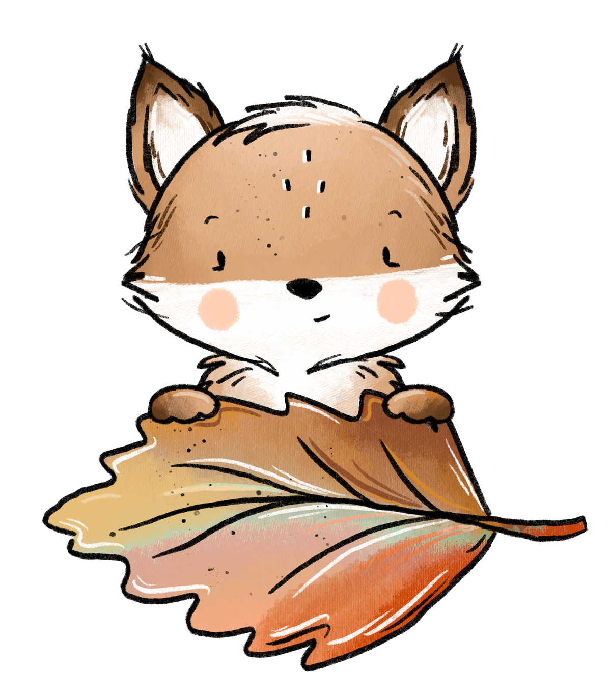 Bügelbild Fuchs Herbst 2