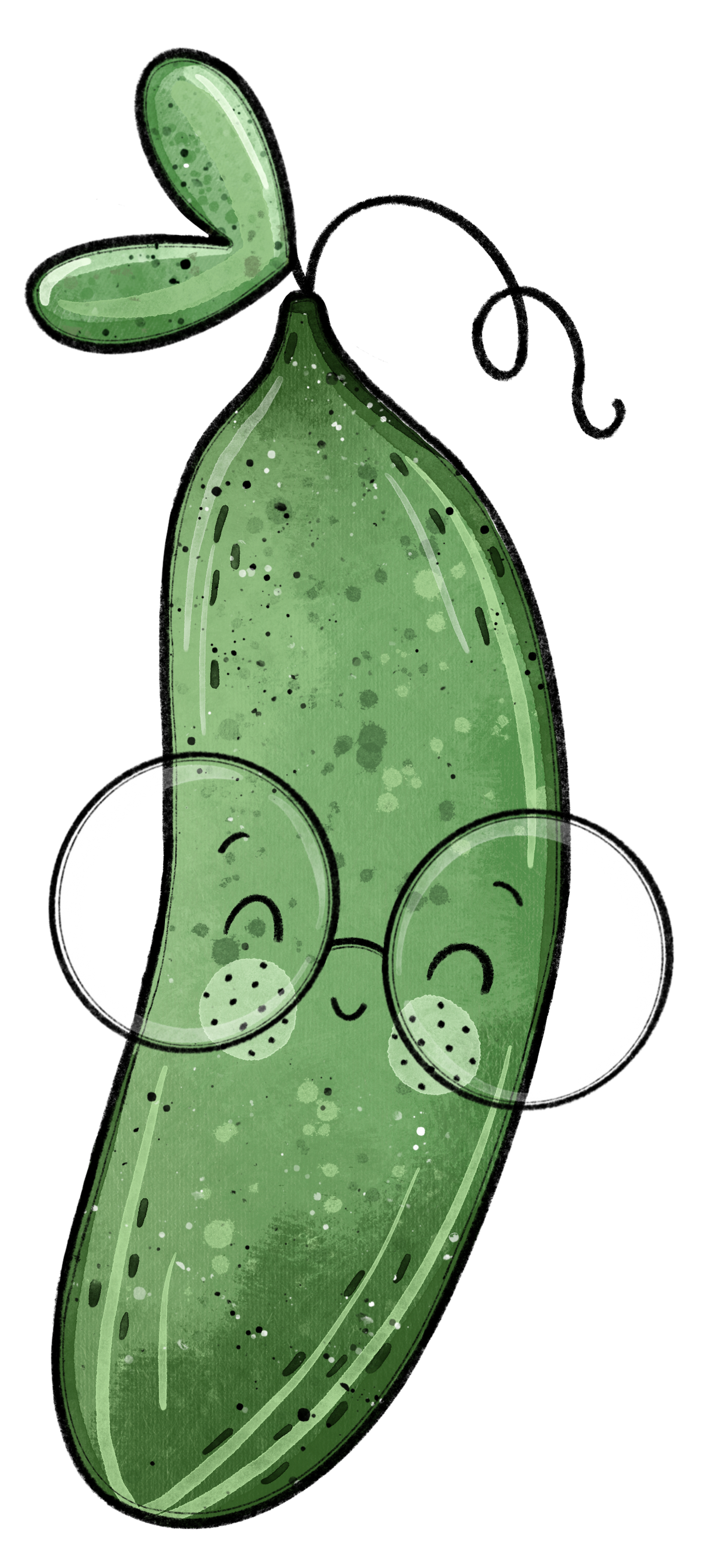 Bügelbild Gurke 3