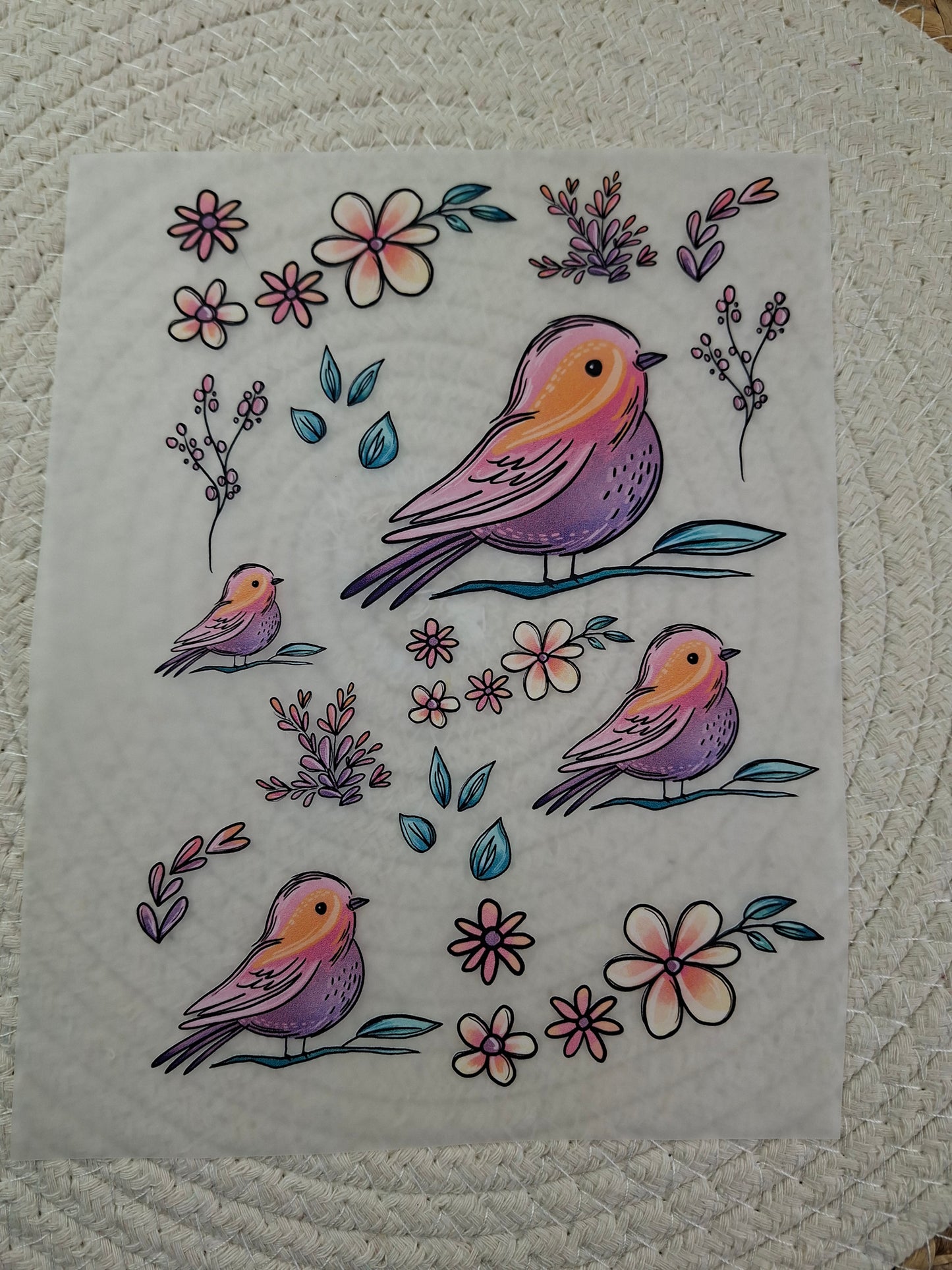 Bügelbildbogen Springcolor