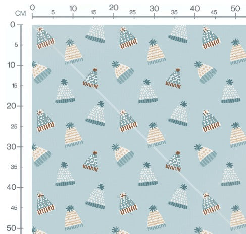 Stoffmuster Wintermütze