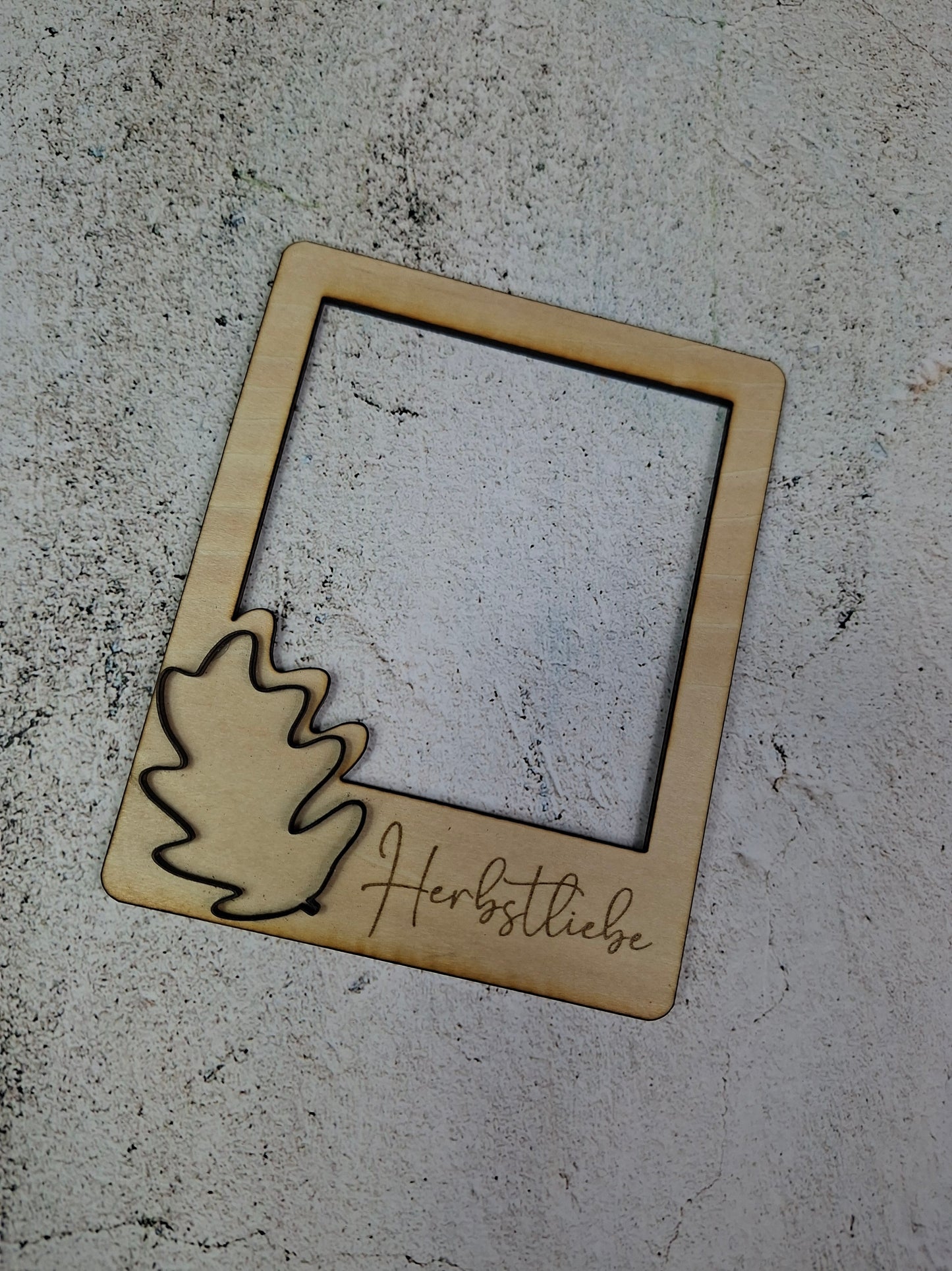 Polaroid Herbstliebe Blatt