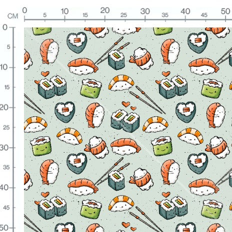 Stoffmuster Exklusiv Sushi