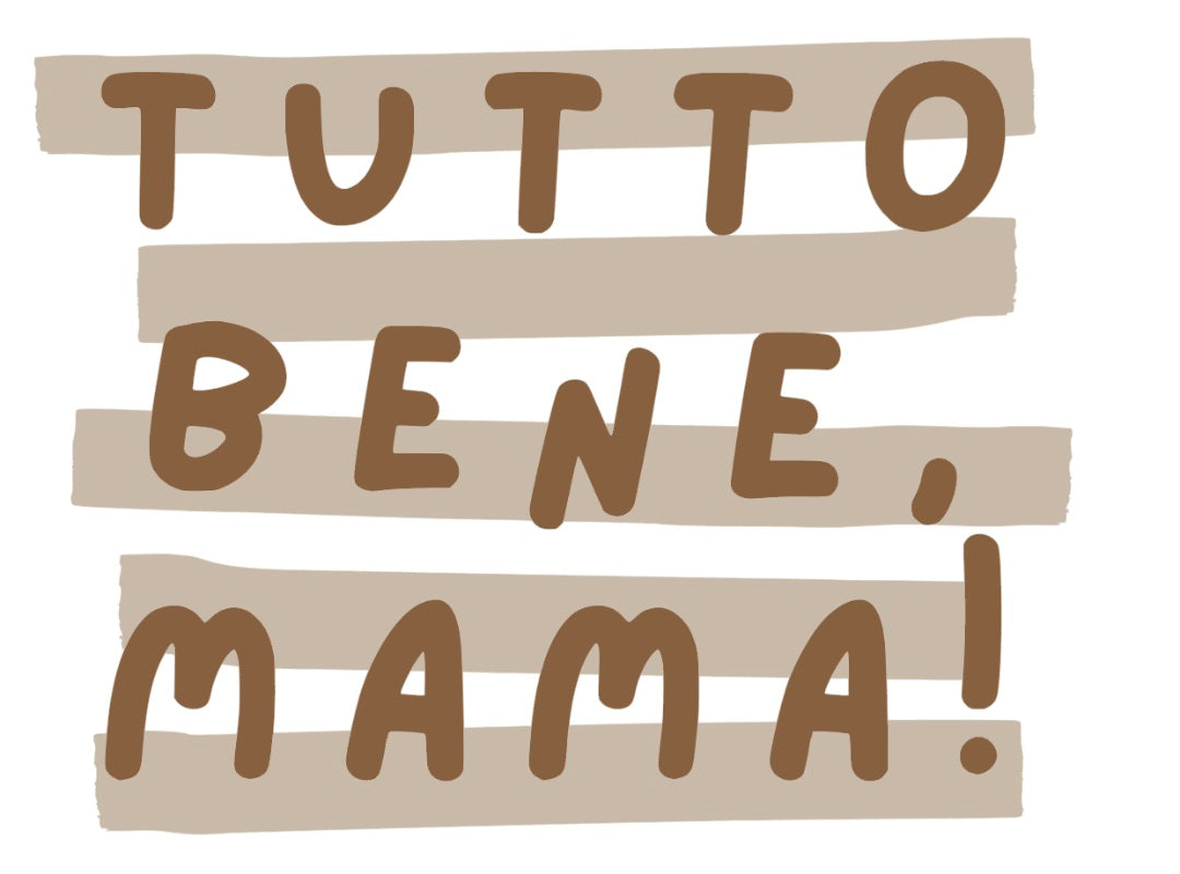 Bügelbild Tutto Bene Mama Streifen 4