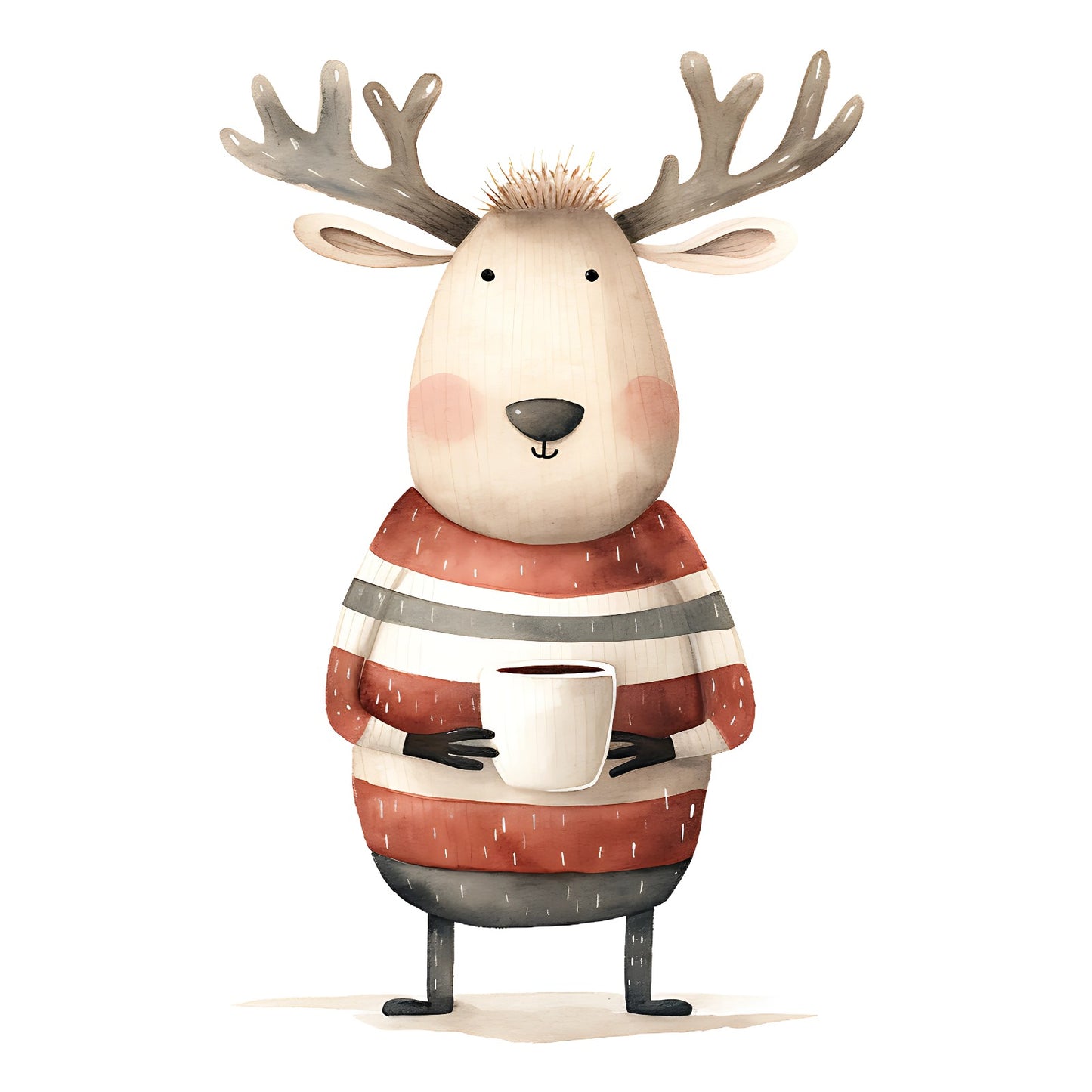 Bügelbild Winter Elch Marlo