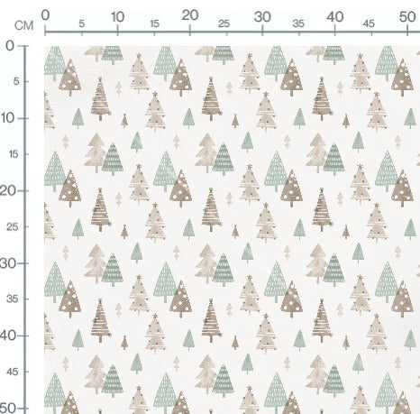Stoffmuster Tannenwald