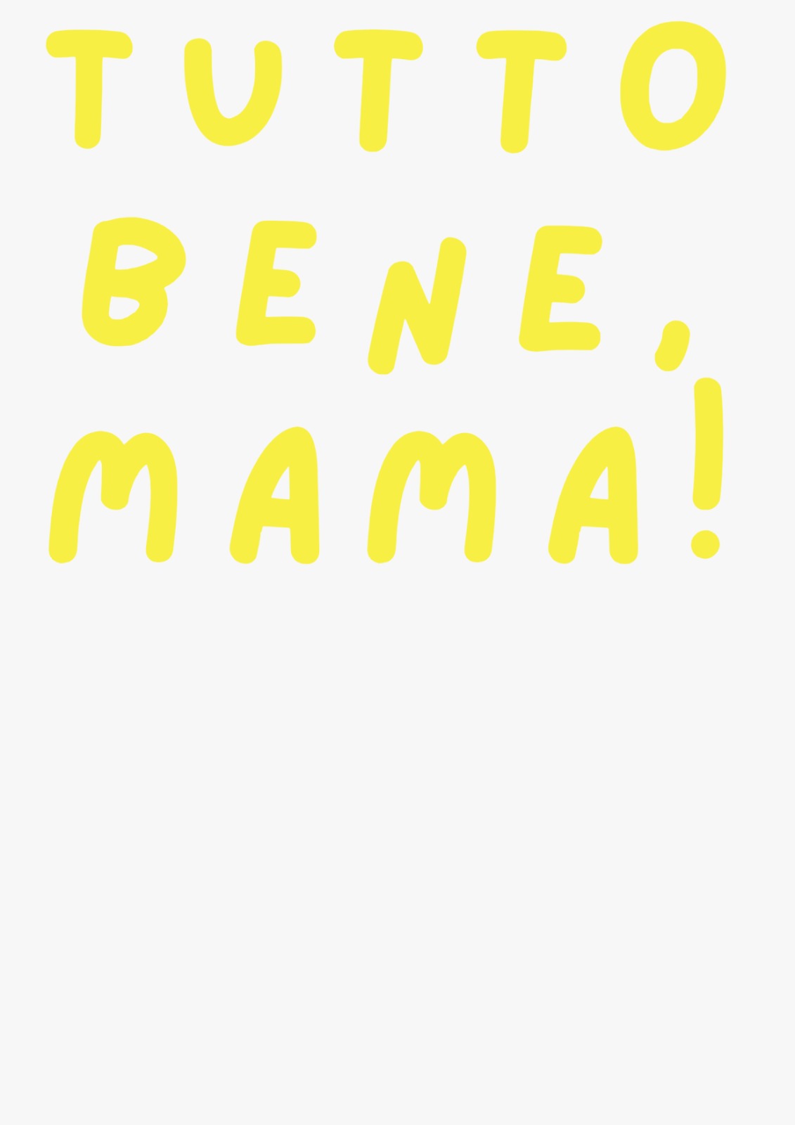 Bügelbild Tutto Bene Mama 2