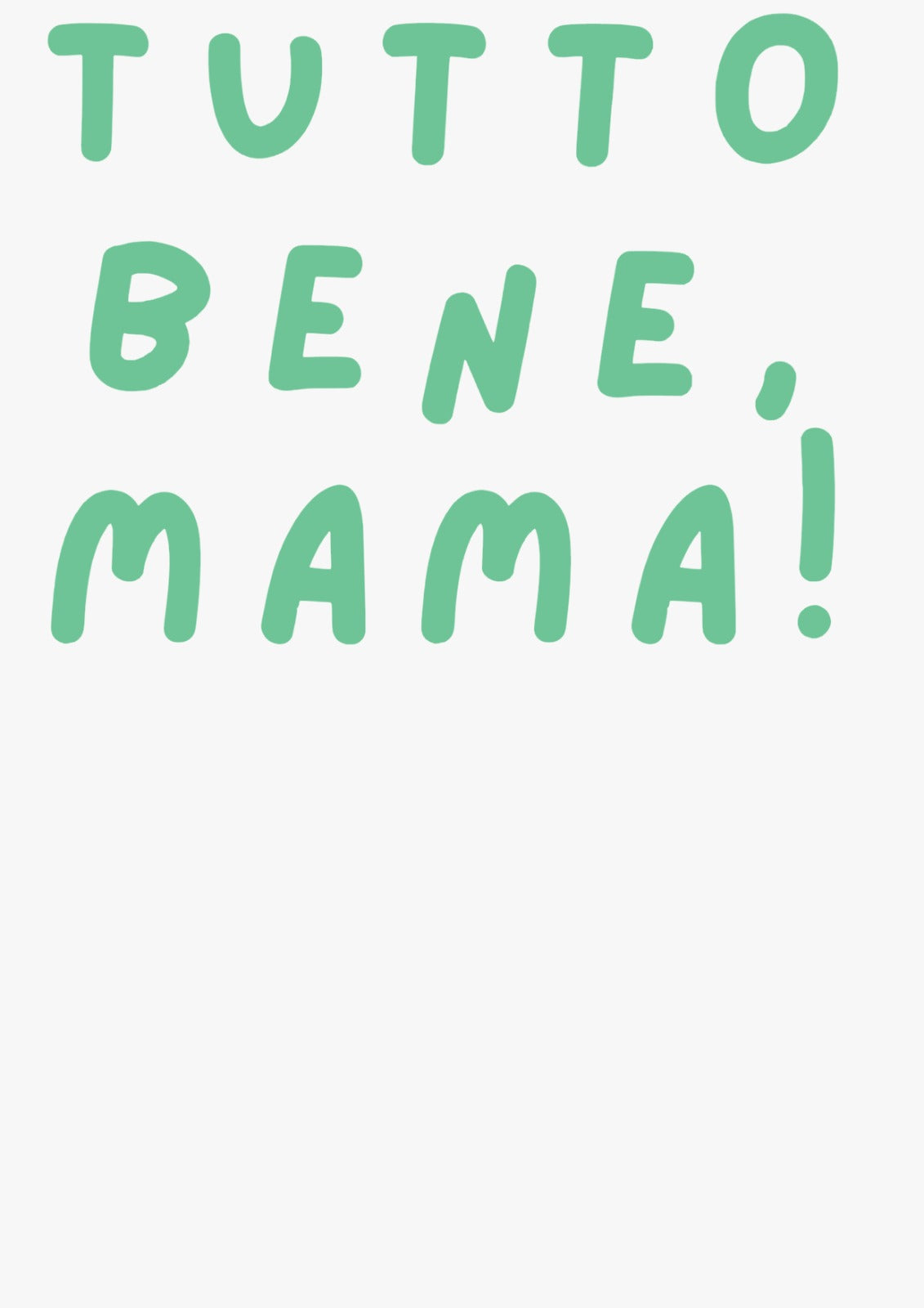 Bügelbild Tutto Bene Mama 3