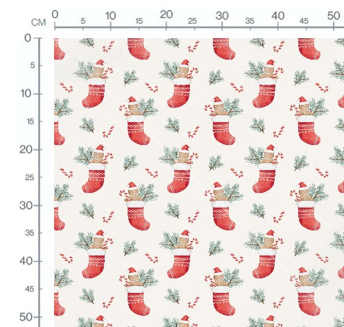 Stoffmuster Nikolausstrumpf