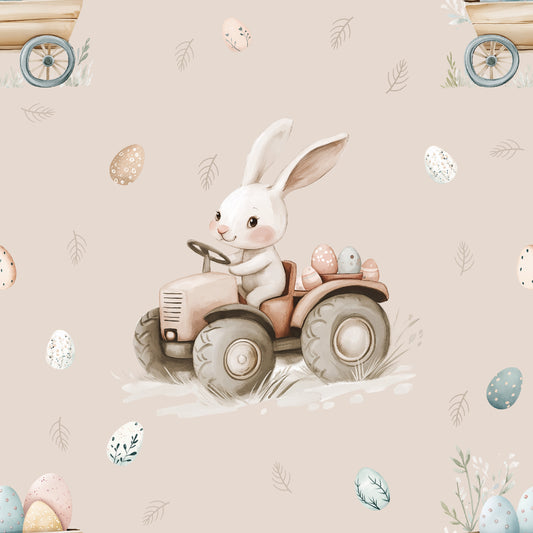 Stoffmuster Exklusiv Happy Easter rosa