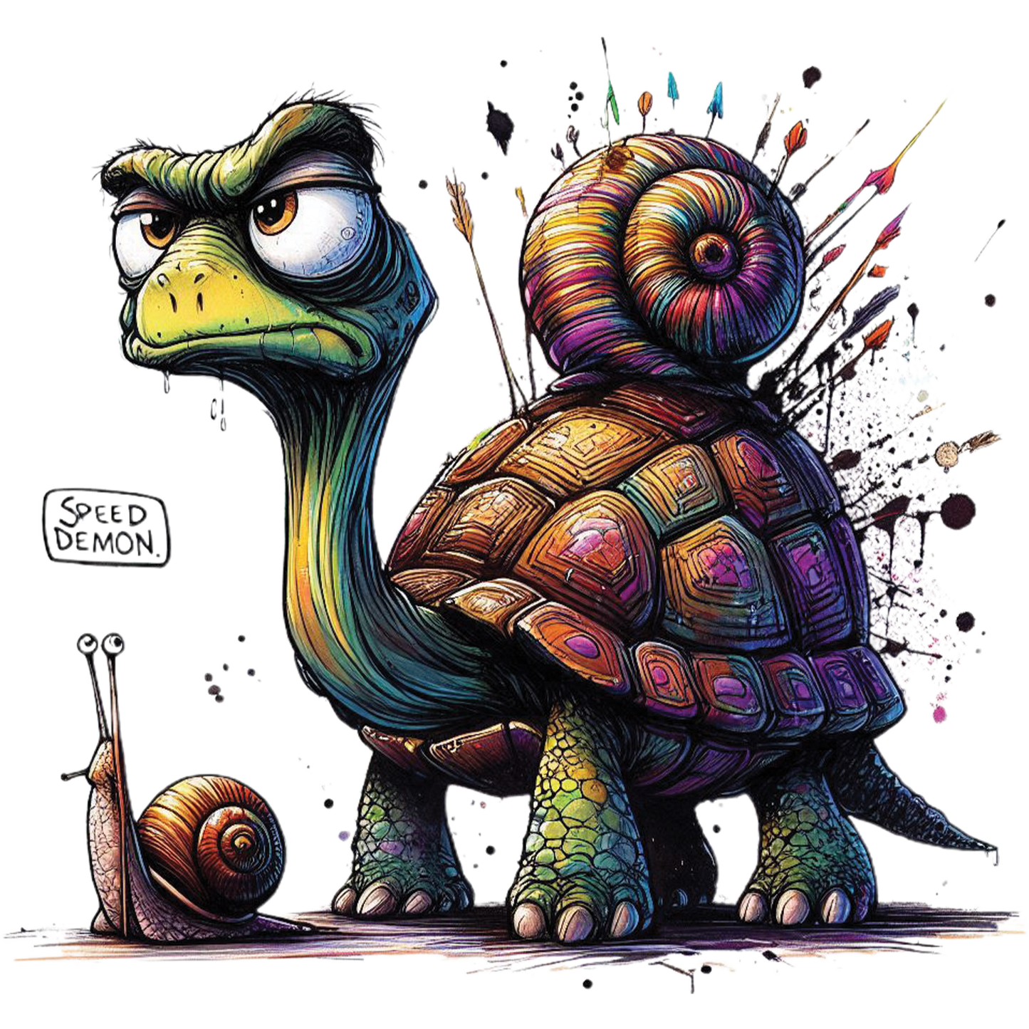 Bügelbild Muffel Schildkröte