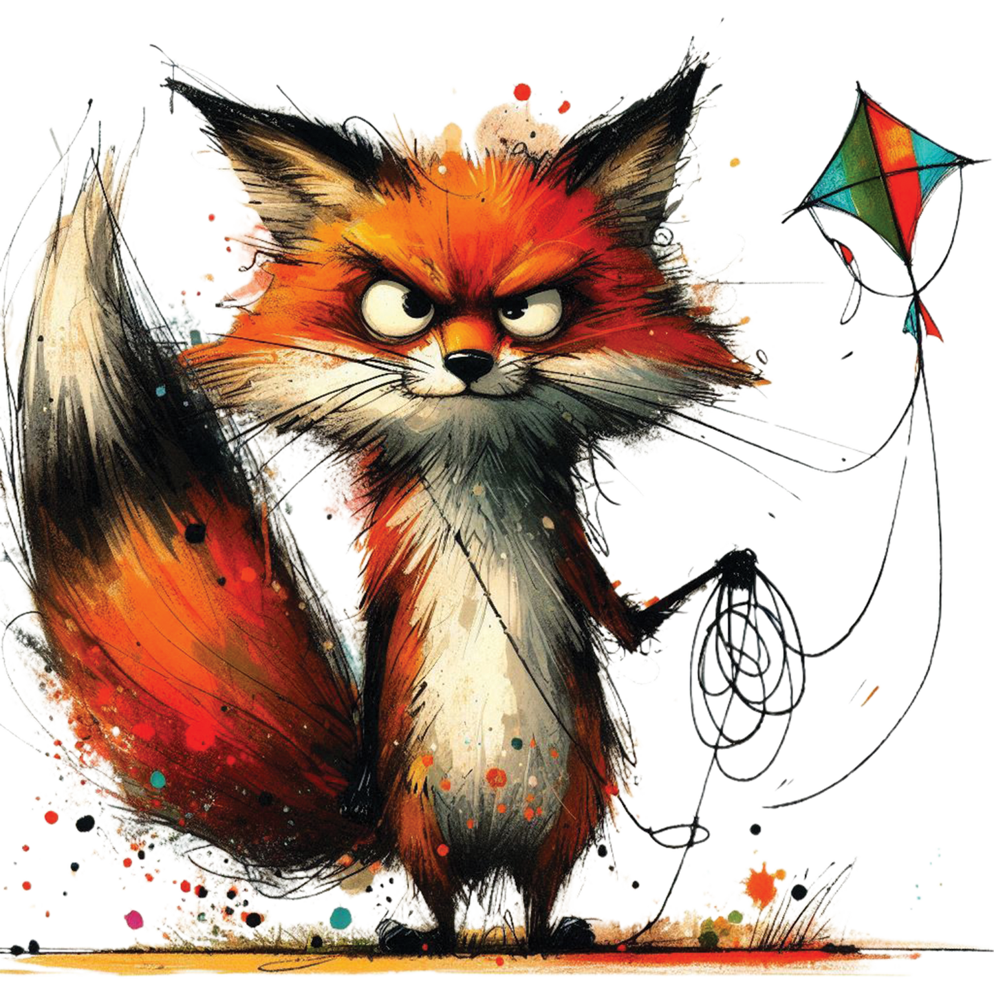 Bügelbild Muffel Fuchs 1