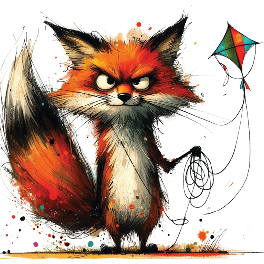 Bügelbild Muffel Fuchs 1