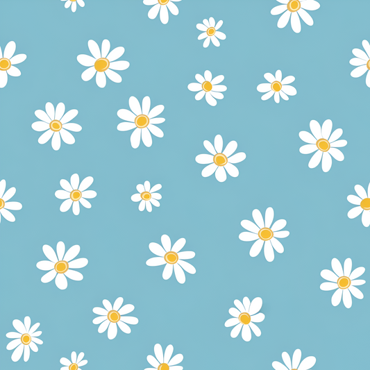 Eigenproduktion Vorbestellung 0,5 Meter Gänseblümchen blau 1