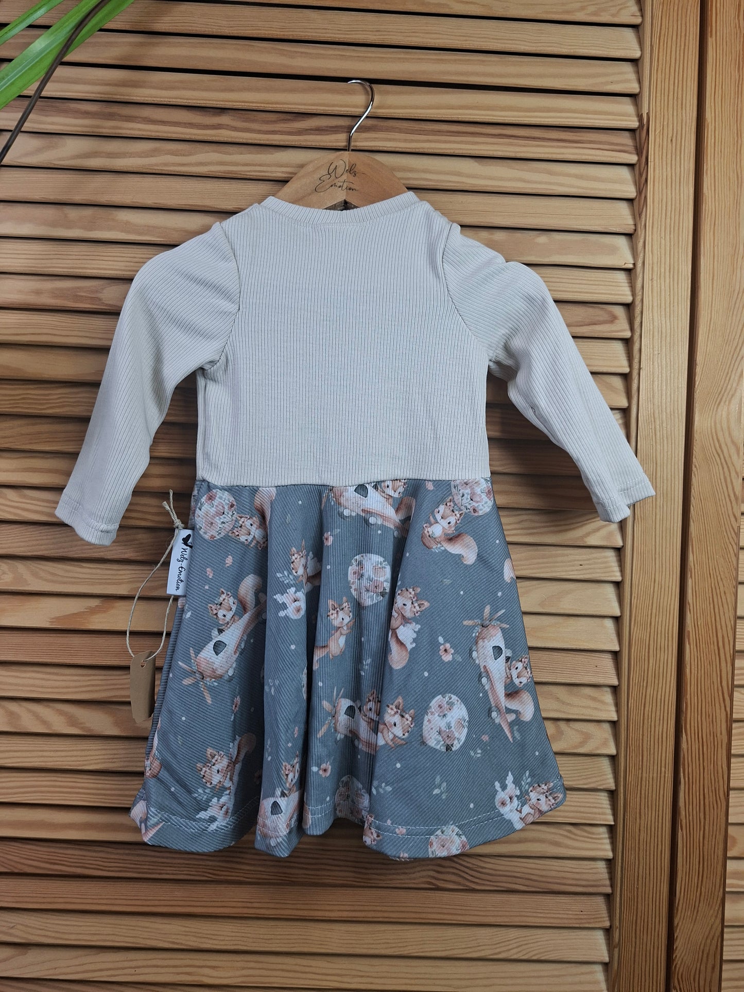 Drehkleid Eichhörnchen Größe 80