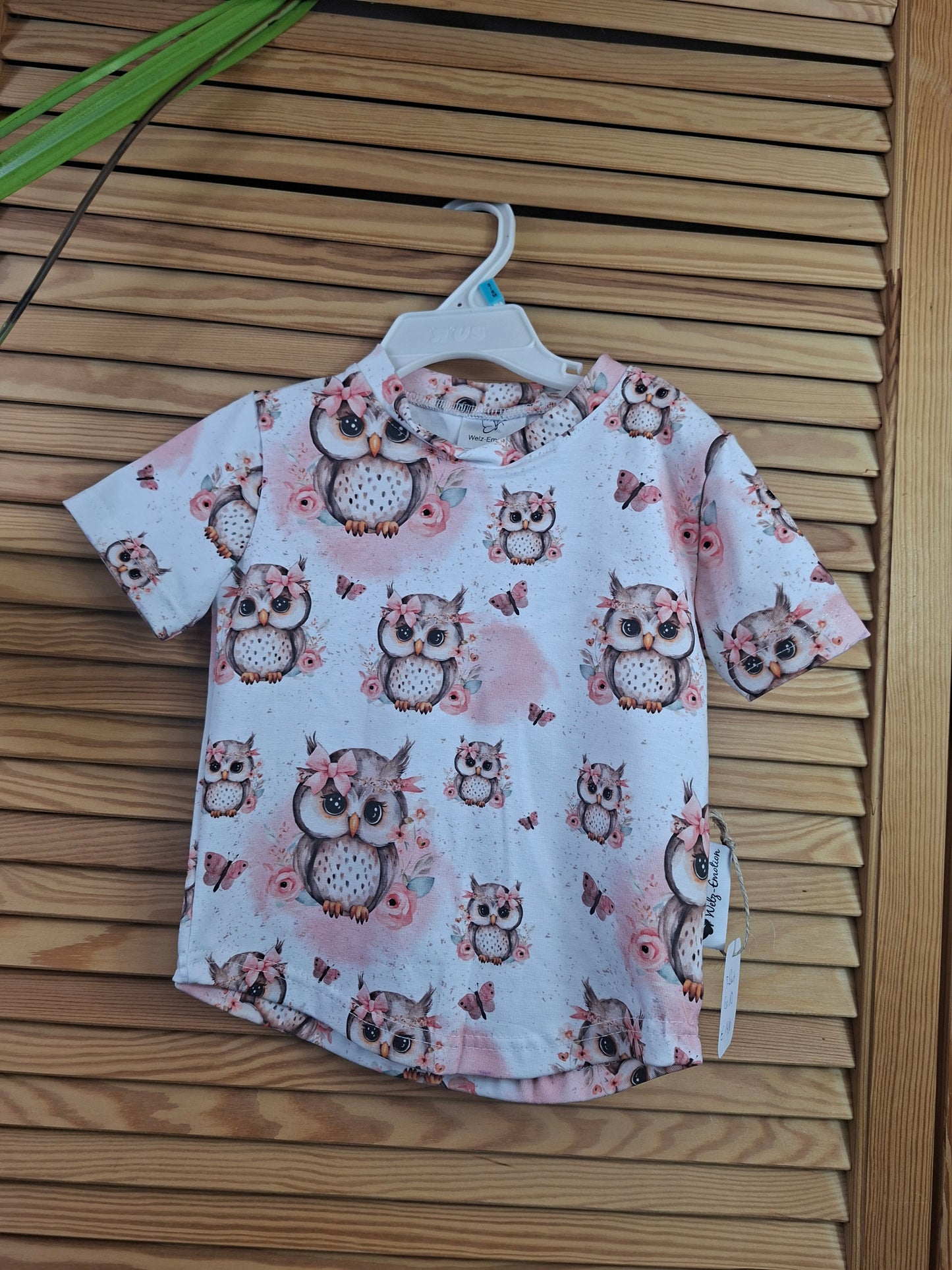 T-Shirt Eule Größe 80