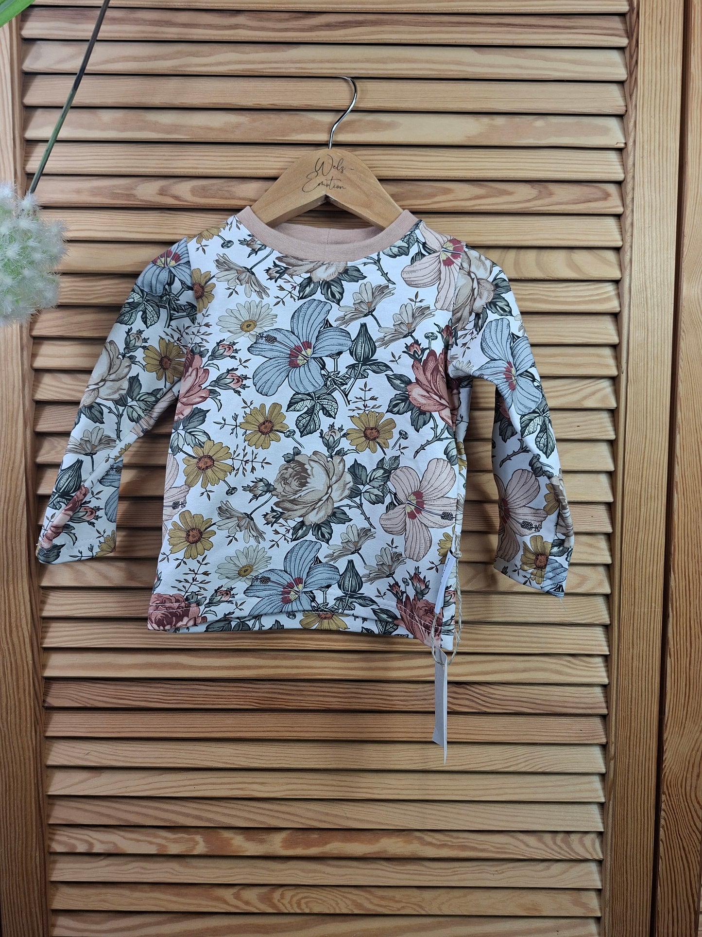 Longsleeve Blumen Größe 86