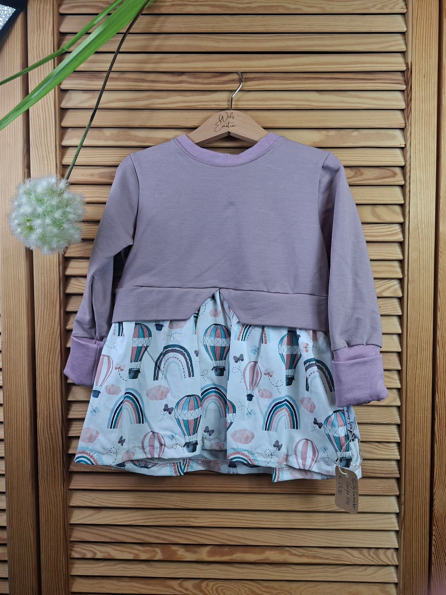 Girly Sweater Regenbogen  Größe 104