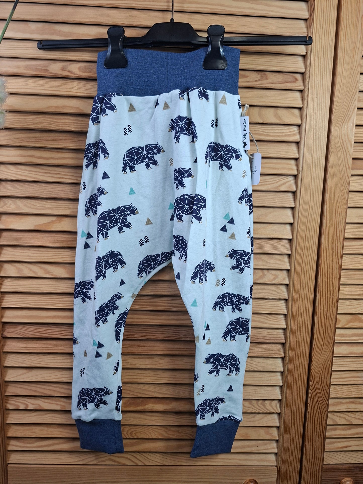 Pumphose  Bär blau Größe 104