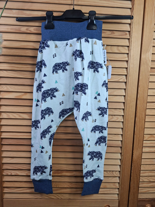 Pumphose  Bär blau Größe 104