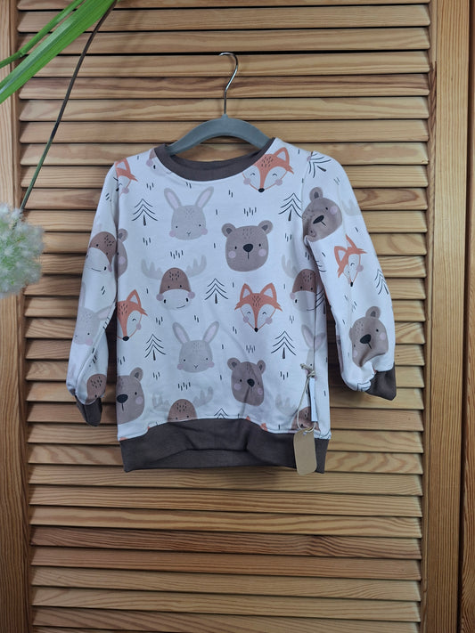 Pulli Größe 92 Waldtiere