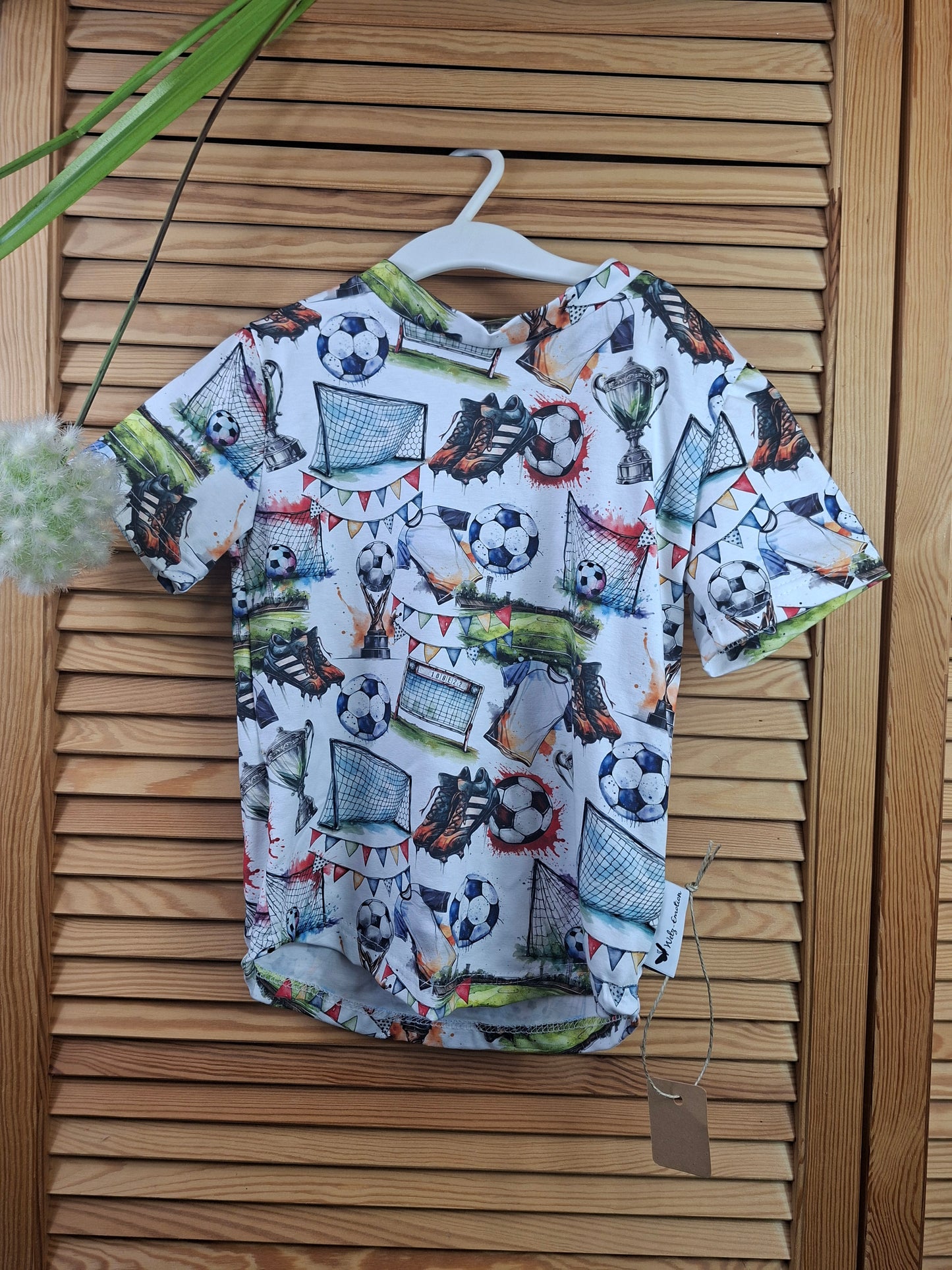 T-Shirt Größe 122 Fußballfan