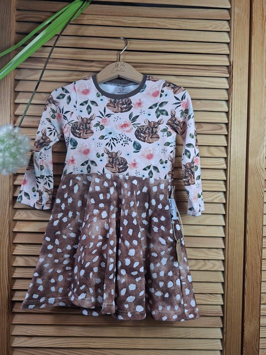 Drehkleid Größe 98 Reh