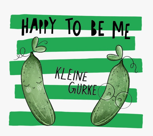 Bügelbild Streifen Kleine Gurke