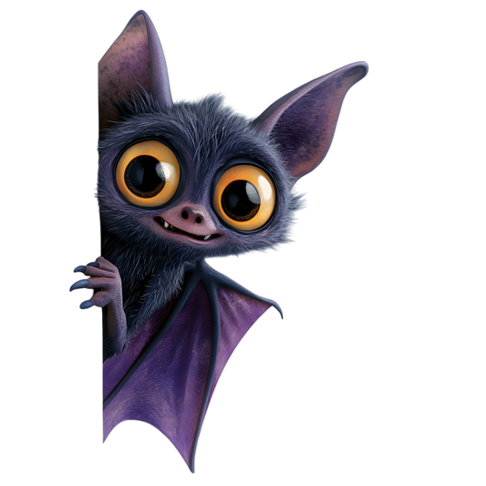 Bügelbild neugierige Feldermaus